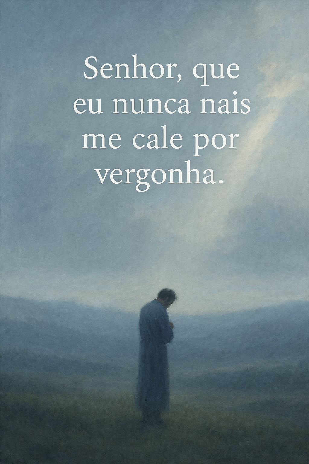 Nunca mais me calarei por vergonha
