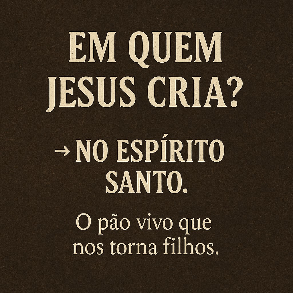 Em quem Jesus cria?