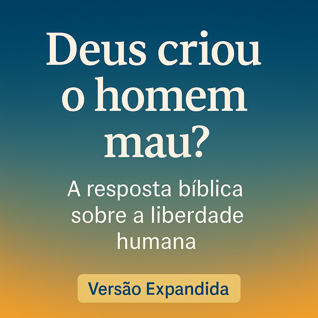 Deus criou o homem mau? 2