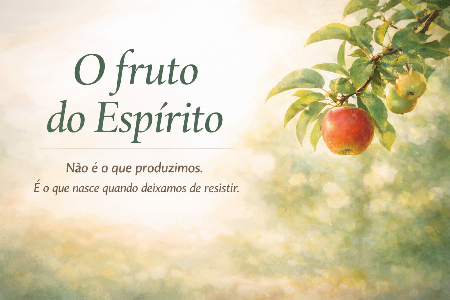 O significado do fruto do Espírito