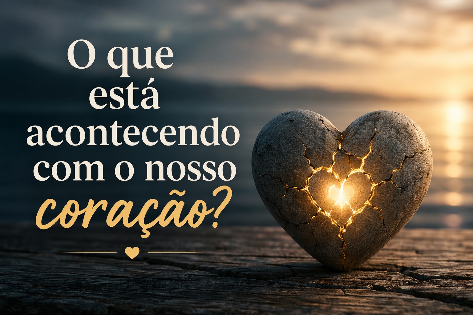 coração rachado