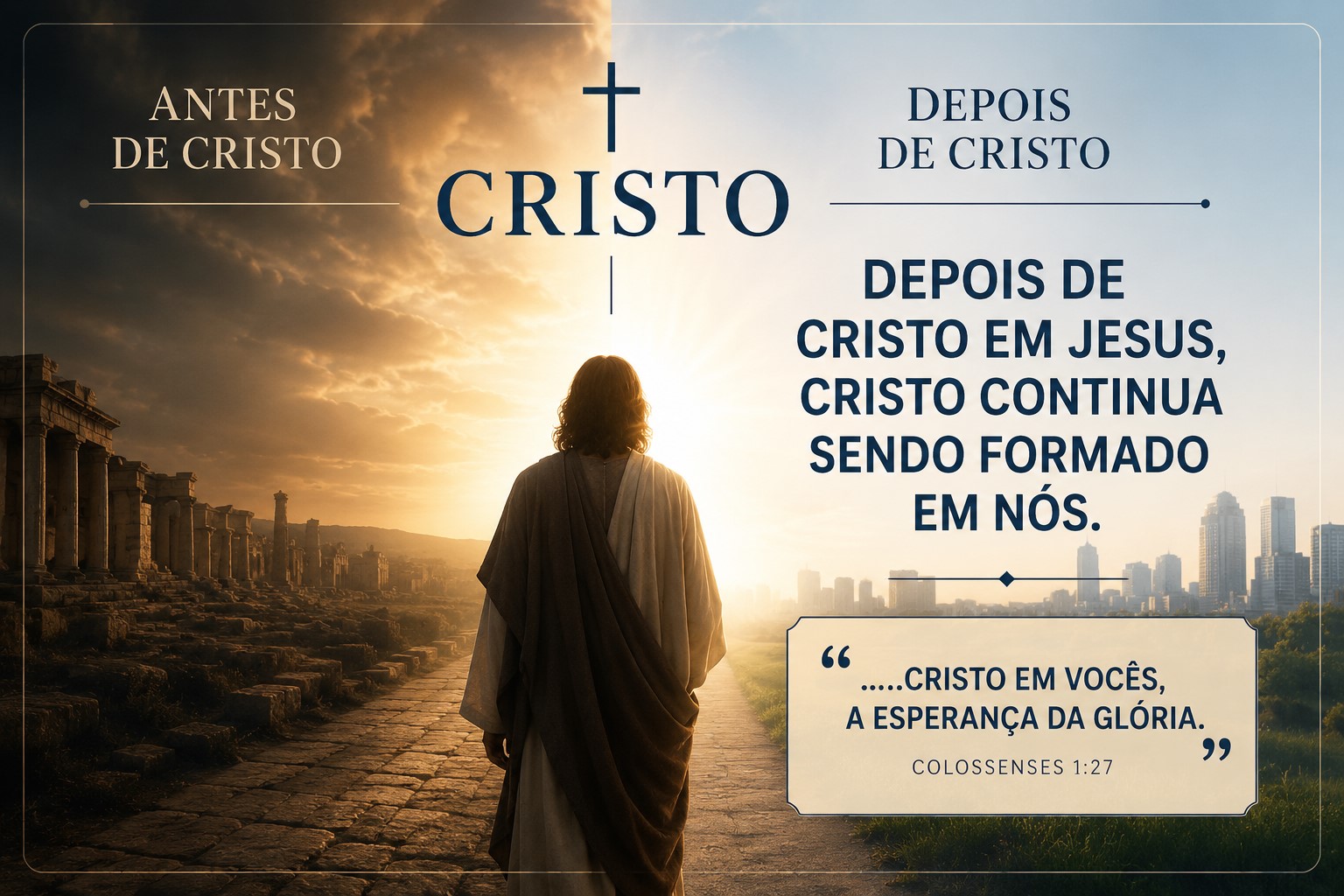 Depois de Cristo em Jesus, Cristo continua em nós.