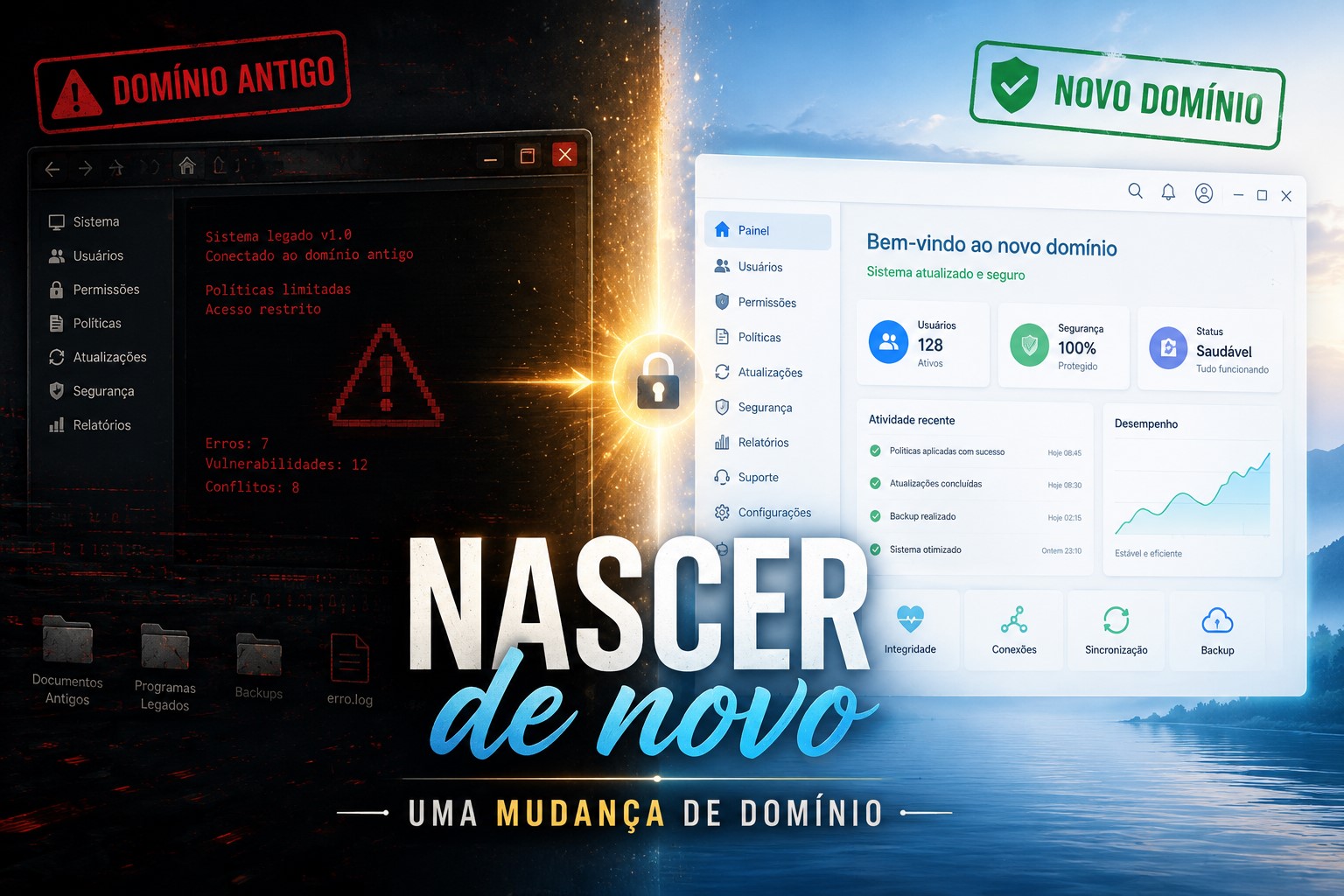 Nascer de novo: uma mudança de domínio