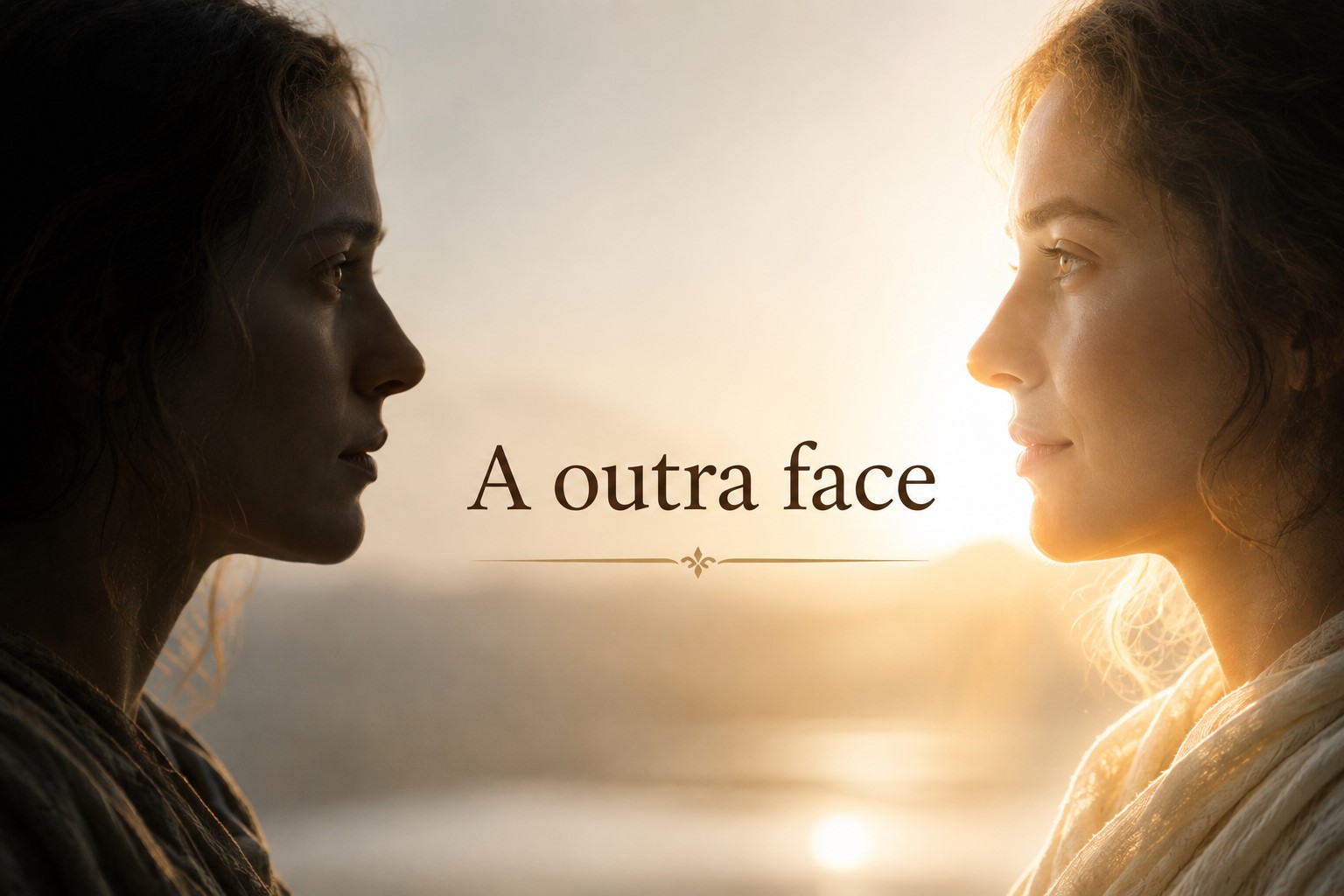 Duas mulheres parecidas se olhando face a face