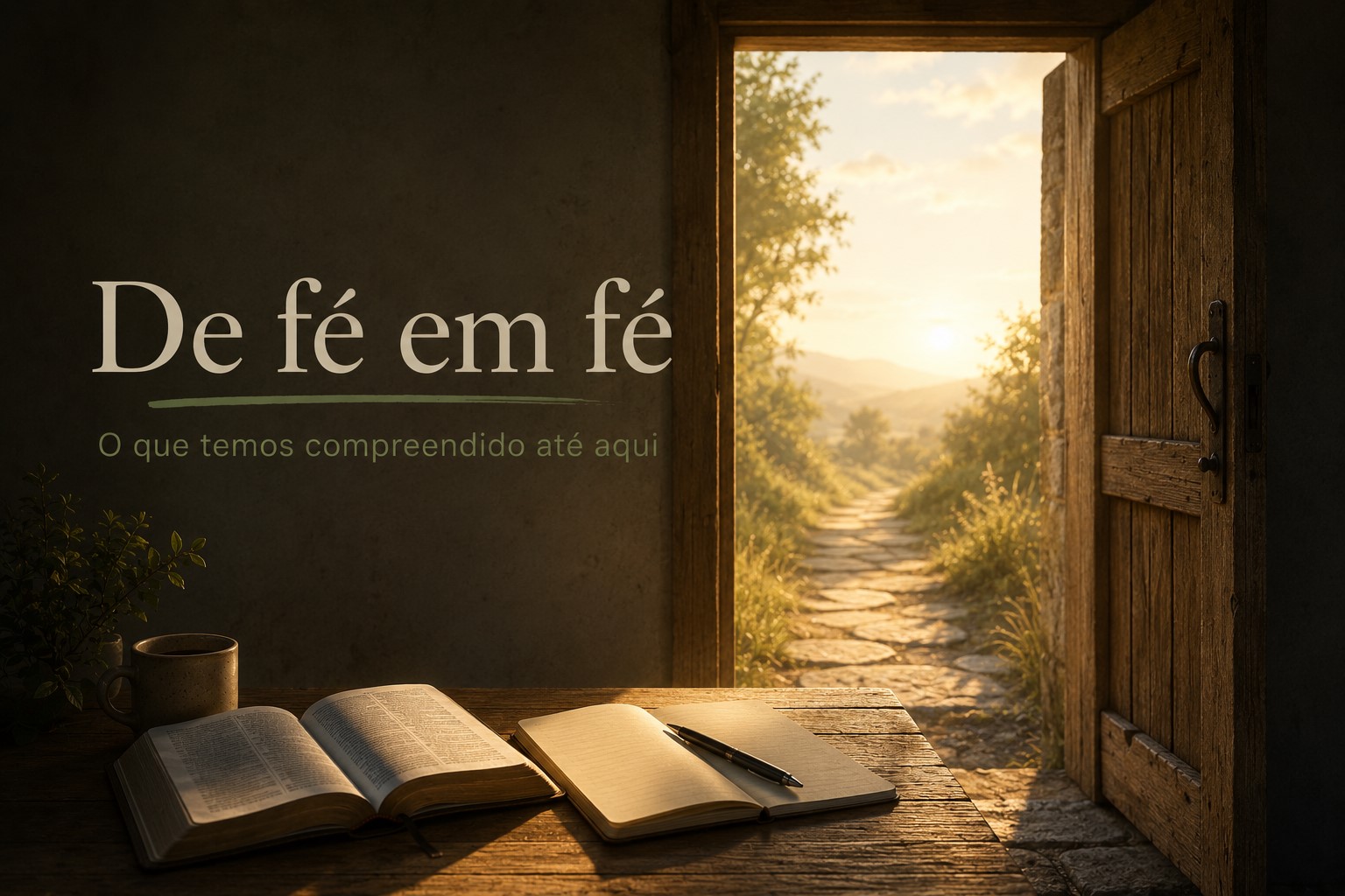 De fé em fé: um a porta aberta e um caminho para a luz