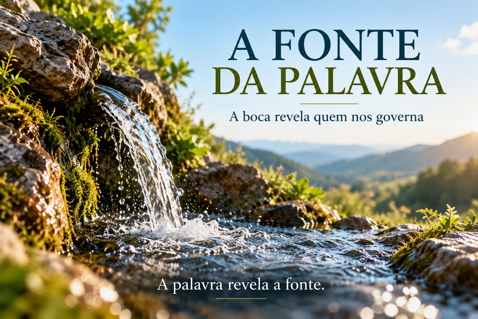 Uma fonte de água